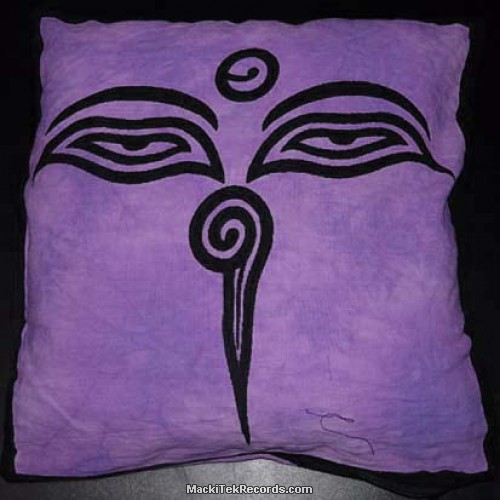 Cushion Covers Bouddha Eyes Purple