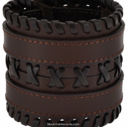 Force Leather Bracelet Double Brown