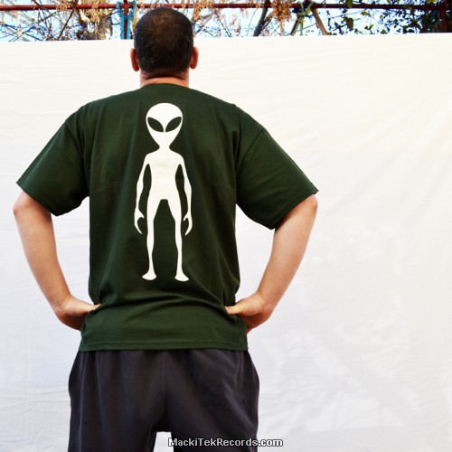 T-Shirt Green Aliens Frequencies