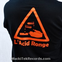 T-Shirt Black Orange Acid Ronge