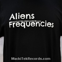 T-Shirt Noir Aliens Frequencies