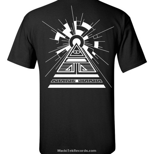 T-Shirt Noir MackiTek Solar Pyramid
