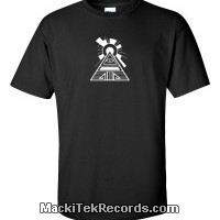 T-Shirt Black MackiTek Solar Pyramid