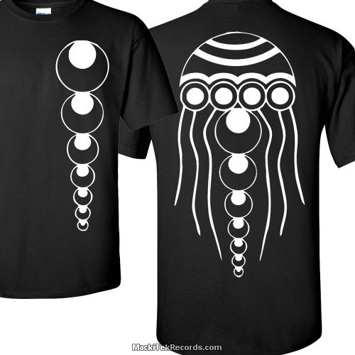 T-Shirt Noir Octopus