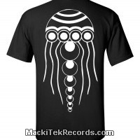 T-Shirt Noir Octopus