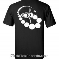 T-Shirt Noir Crop Circle Eye