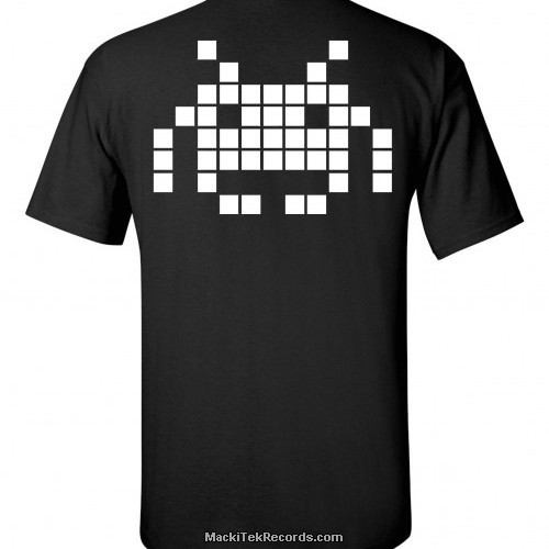 T-Shirt Noir Space Invaders