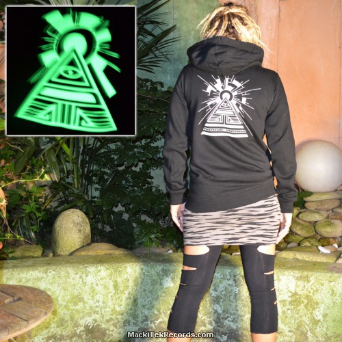 Zip Jacket Black MackiTek Solar Pyramid Phospho