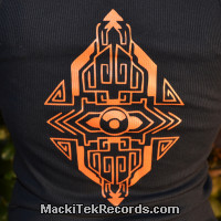 Debardeur Noir MackiTek Geometrix Orange