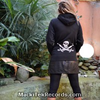 Zip Jacket Black MackiTek We Are Pirates Women