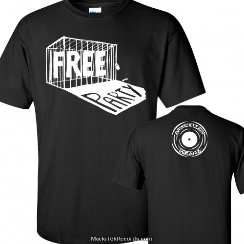 T-Shirt Black MackiTek Free Party