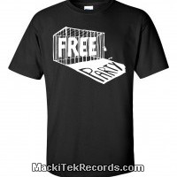 T-Shirt Noir MackiTek Free Party
