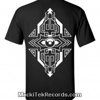 T-Shirt Noir MackiTek Geometrix V2