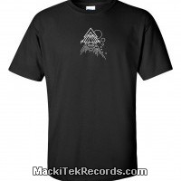 T-Shirt Noir MackiTek Abstract Pyramid