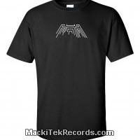 T-Shirt Noir MackiTek Abstract Pyramid V2