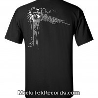 T-Shirt Noir MackiTek Abstract Solar