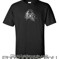 T-Shirt Black MackiTek Abstract Solar Phospho