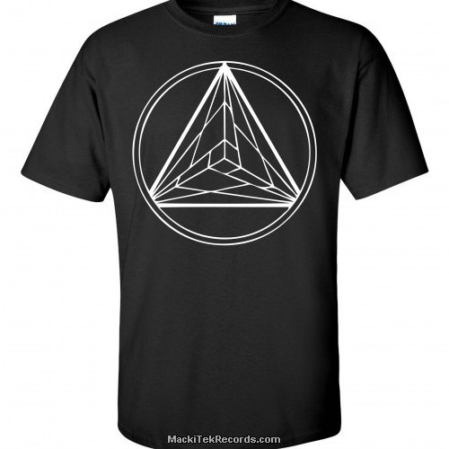 T-Shirt Black MackiTek Pyramid Circle