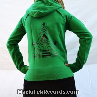 Sweat Vert Femme MackiTek Solar Pyramid V2