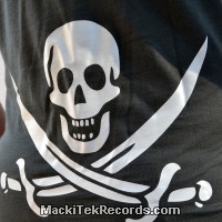 T-Shirt Grey M Women MackiTek We Are Pirates