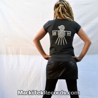 T-Shirt Gris Femme MackiTek Nazca Bird