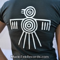 T-Shirt Gris Femme MackiTek Nazca Bird