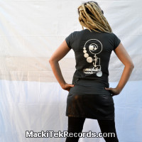 T-Shirt Grey Women MackiTek Records