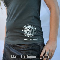 T-Shirt Gris Femme MackiTek Crop Circle 10