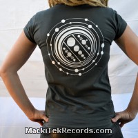 T-Shirt Gris Femme MackiTek Crop Circle 10