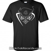 T-Shirt Black MackiTek Gaz Mask 02
