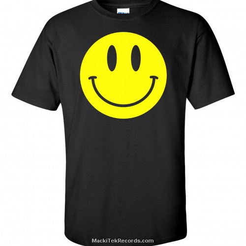 T-Shirt Black Smiley
