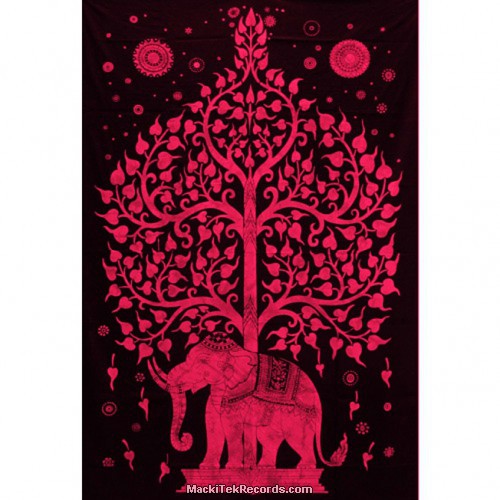 Hanging Elephant Red TES027