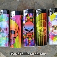 x5 Rechargeable Electronic Lighter Skull Psyche