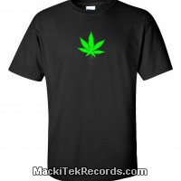 T-Shirt Black Weed