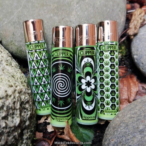 x4 Lighters Clipper Weed Pattern