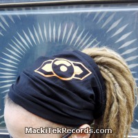 Headband Black MackiTek Geometrix Orange