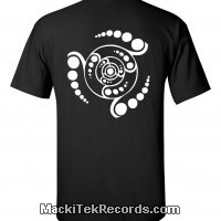 T-Shirt Black MackiTek Crop Circle 08V2