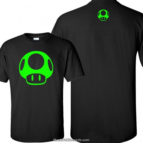 T-Shirt Black 1Up Green