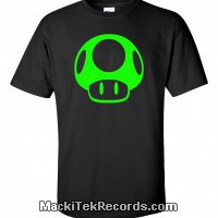 T-Shirt Noir 1Up Vert
