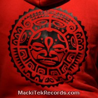 Zip Jacket Red Tribal Effect