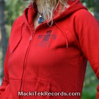 Zip Jacket Red L Nazca Bird