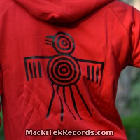 Zip Jacket Red L Nazca Bird