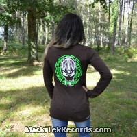 T-Shirt Manches Longues Marron Dark Mystik Alien Perfect Green