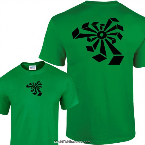 Tshirt Green Crop Circle 04