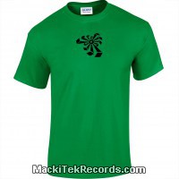 Tshirt Green Crop Circle 04