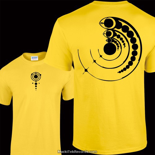 Tshirt Yellow Crop Circle 15