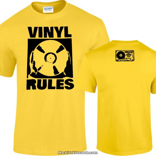 Tshirt Jaune Vinyl Rules