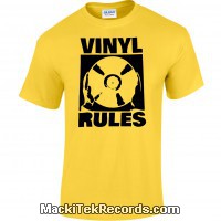 Tshirt Yellow Vinyl Rules