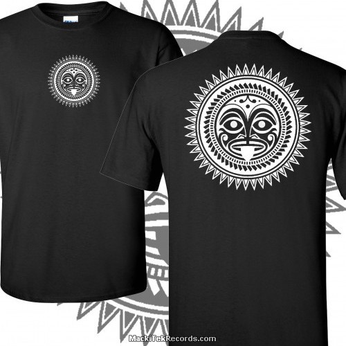 T-Shirt Black Tribal Effect 2