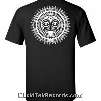 T-Shirt Black Tribal Effect 2